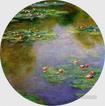  Lilies Works - Water Lilies 1907 Claude Monet Impressionism Flowers